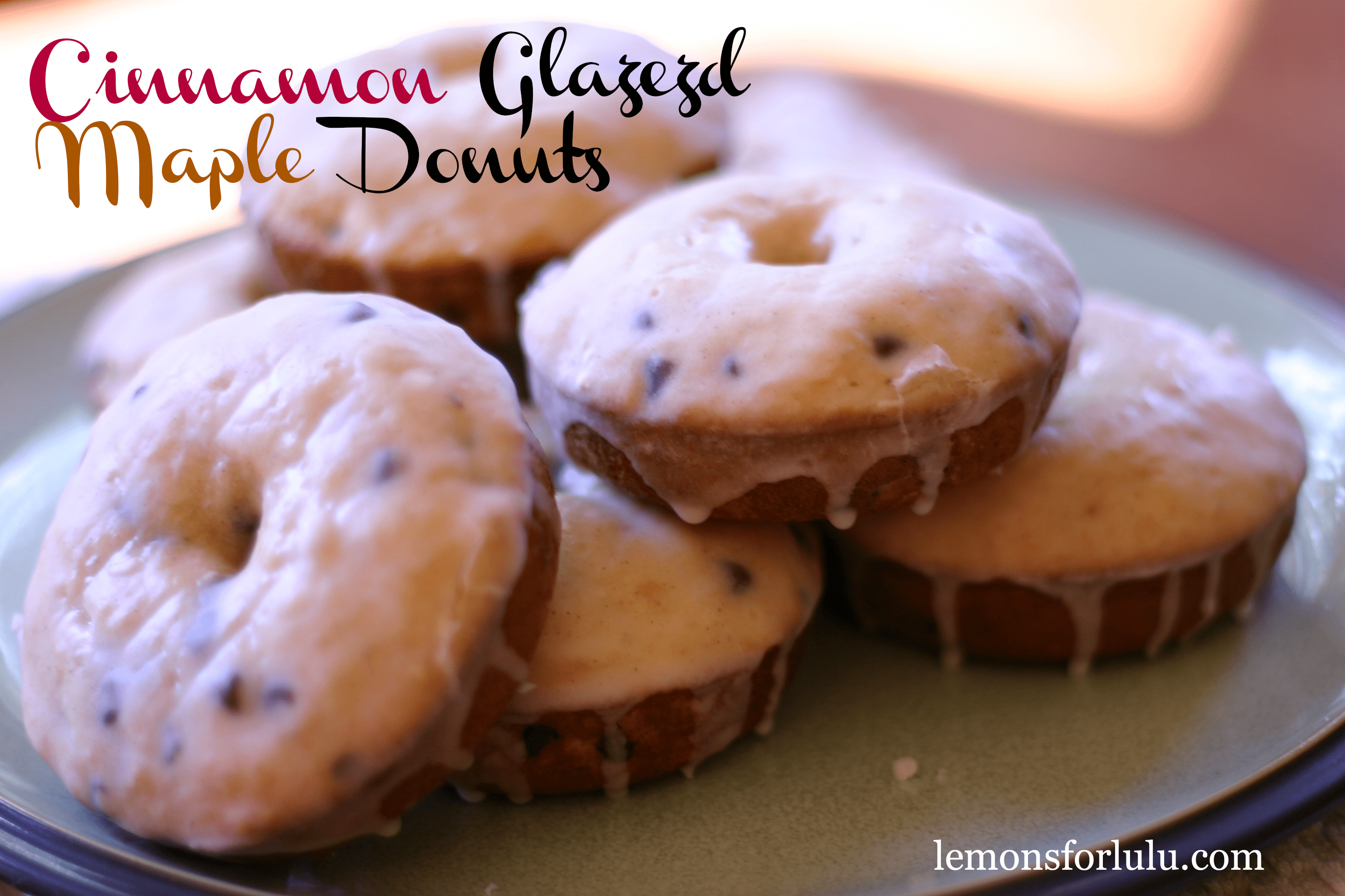 Cinnamon Glazed Maple Donuts
