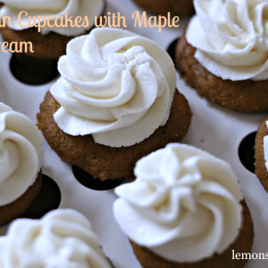 Pumpkin Cupcakes with Maple Buttercream