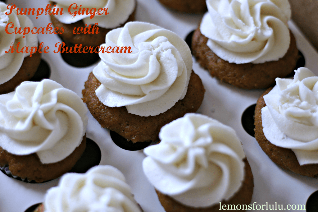 Pumpkin Ginger Cupcakes with Maple Buttercream