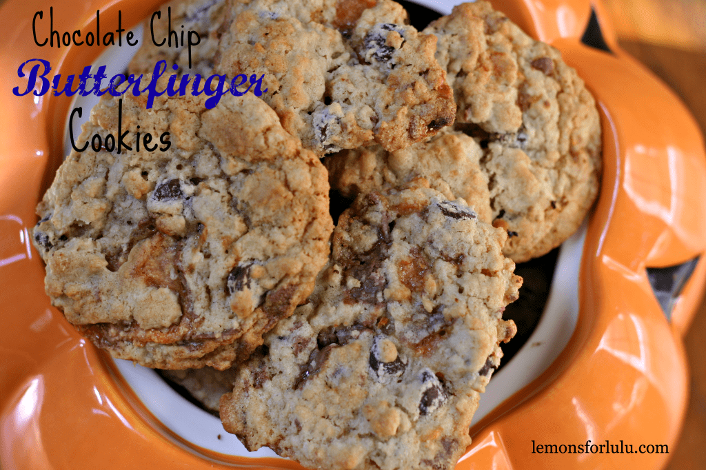 Chocolate Chip Butterfinger Cookies