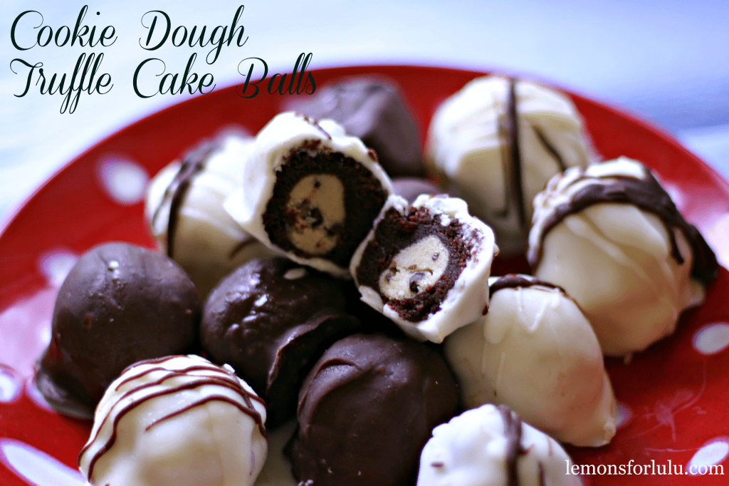 Cookie Dough Truffle Cake Balls