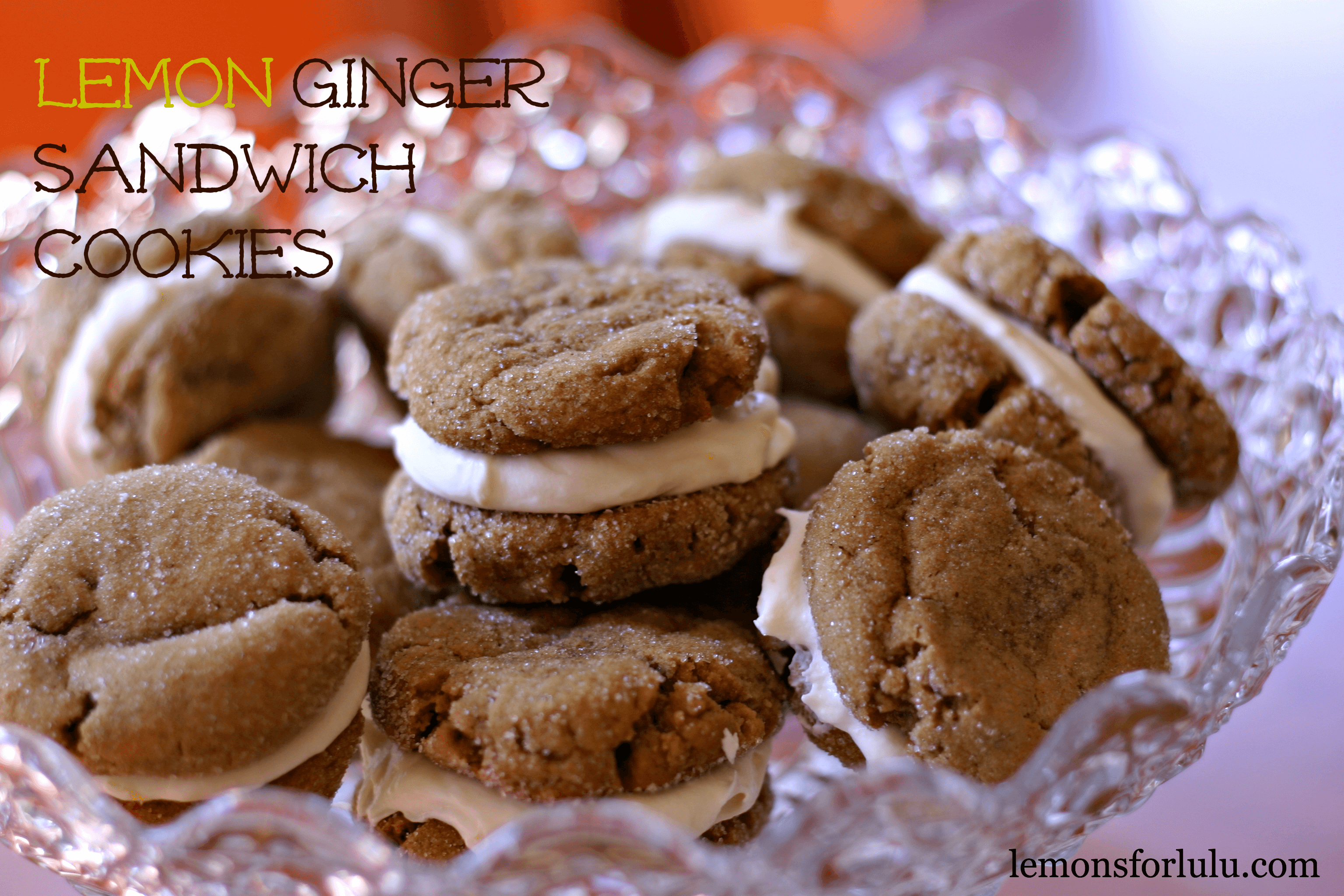Lemon Ginger Sandwich Cookies