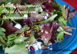 Vanilla Vinaigrette and Mixed Greens
