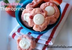 Strawberry Thumbprints