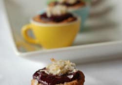Almond Tassies wtih Mixed Berry Curd