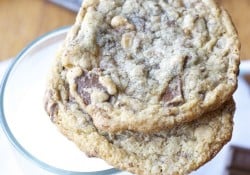 Almond Chocolate Chip Toffee Cookies