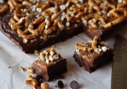 Nutella Caramel Pretzel Fudge