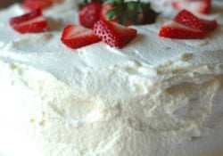 Strawberry Tiramisu Angel Food Cake