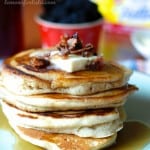 Cinnamon Pancakes with Candied Bacon