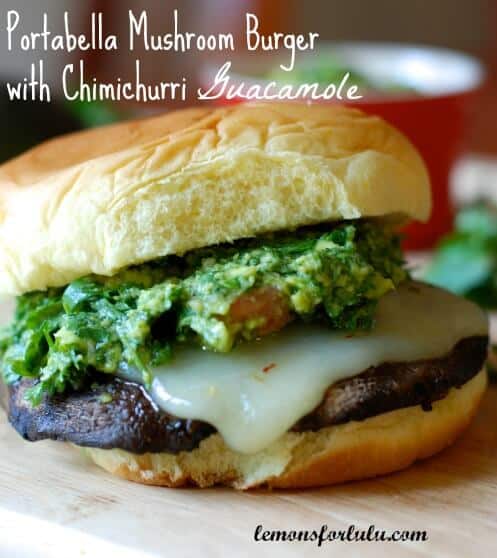 Portabella Burgers with Chimichurri Guacamole