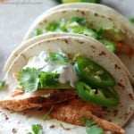 Salmon Tacos with Jalapeno Cream