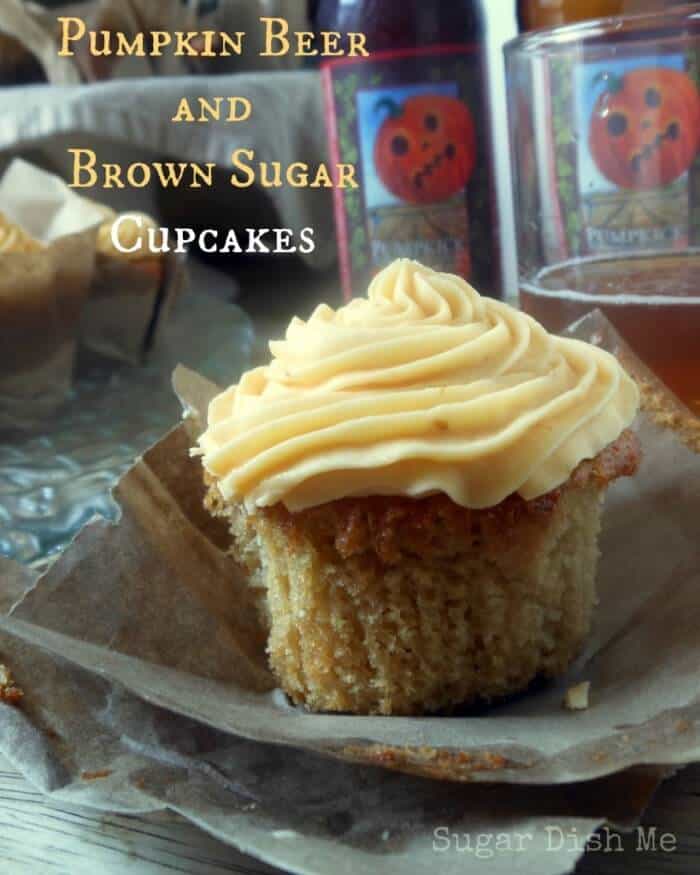 Pumpkin Beer and Brown Sugar Cupcakes www.sugardishme.com