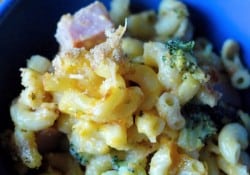 Ham and Broccoli Mac and Cheese www.lemonsforlulu.com