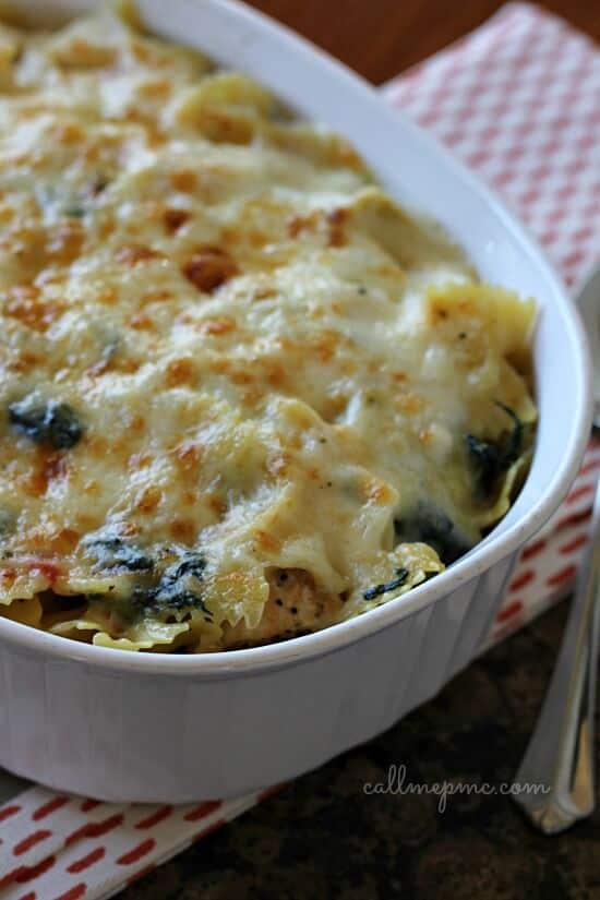 Spinach-Artichoke-Pasta-Bake