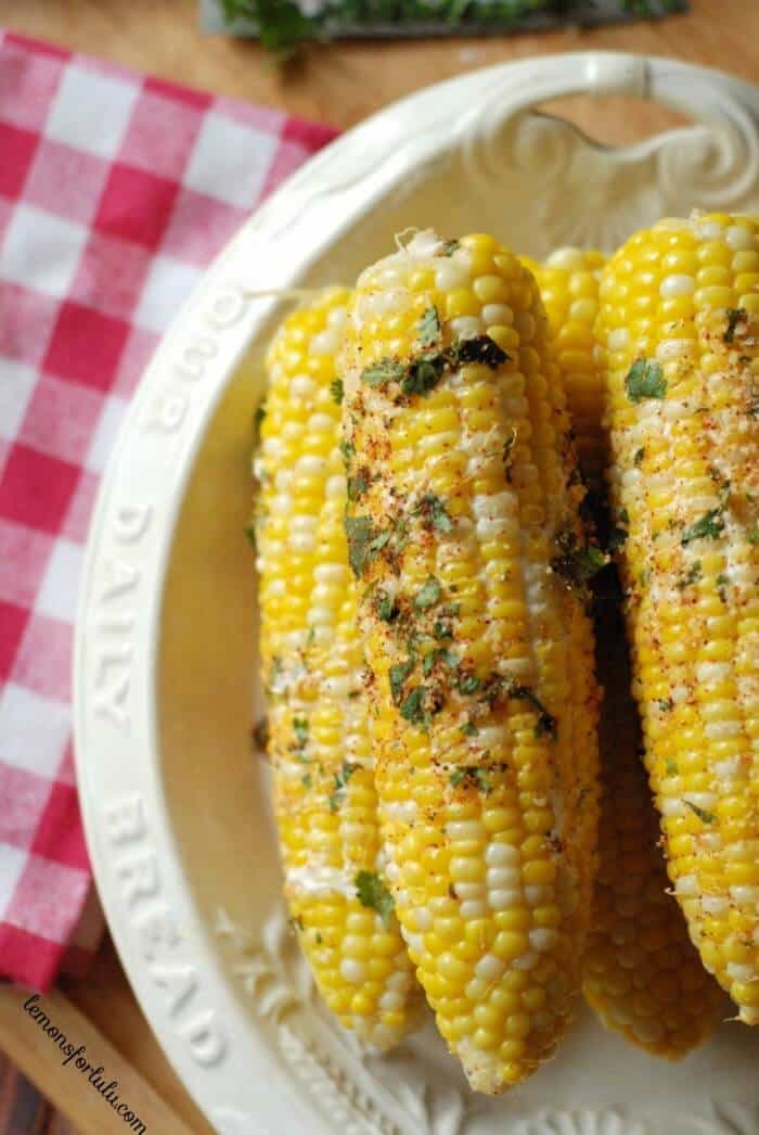 Corn with Chile Cheese Mayo