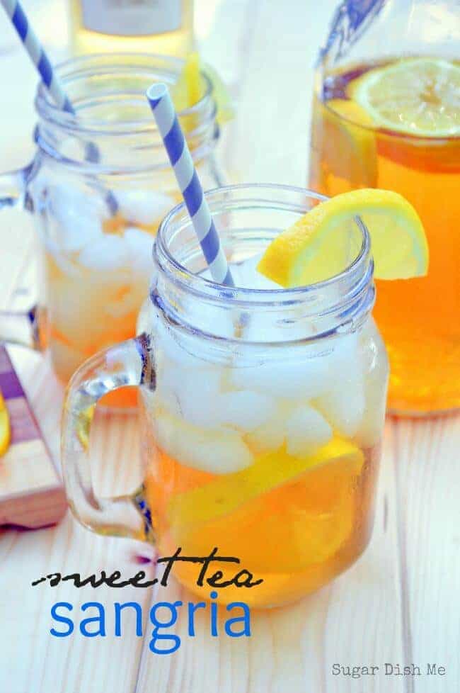 Sweet Tea Sangria on Sugar Dish Me