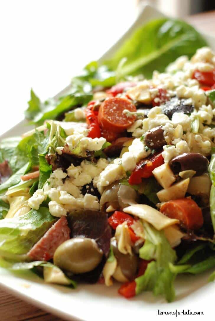 Antipasto Salad with Feta Vinaigrette