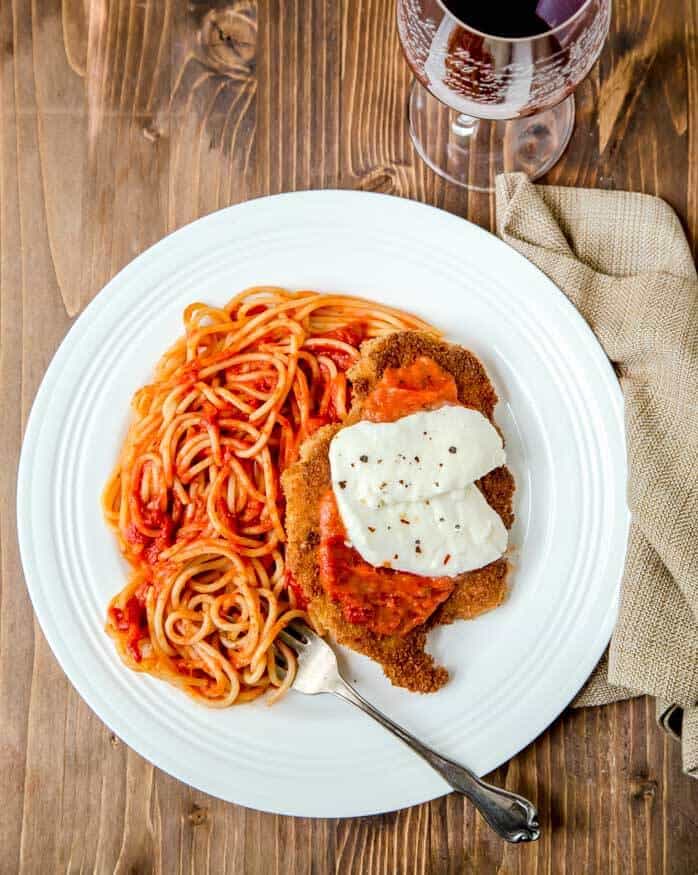 Easy Chicken Parmesan via Dessert for Two; Meal Plans Made Simple