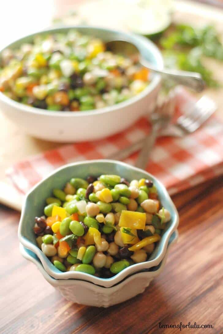 Salad with Black Beans and Edamame