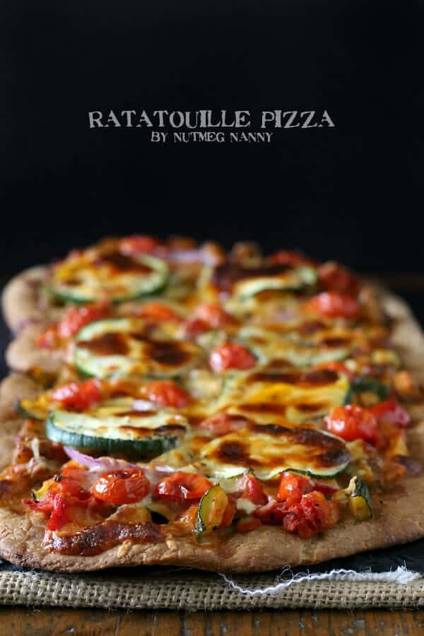 Ratatatouille Pizza via Nutmeg Nanny on Meal Plans Made Simple