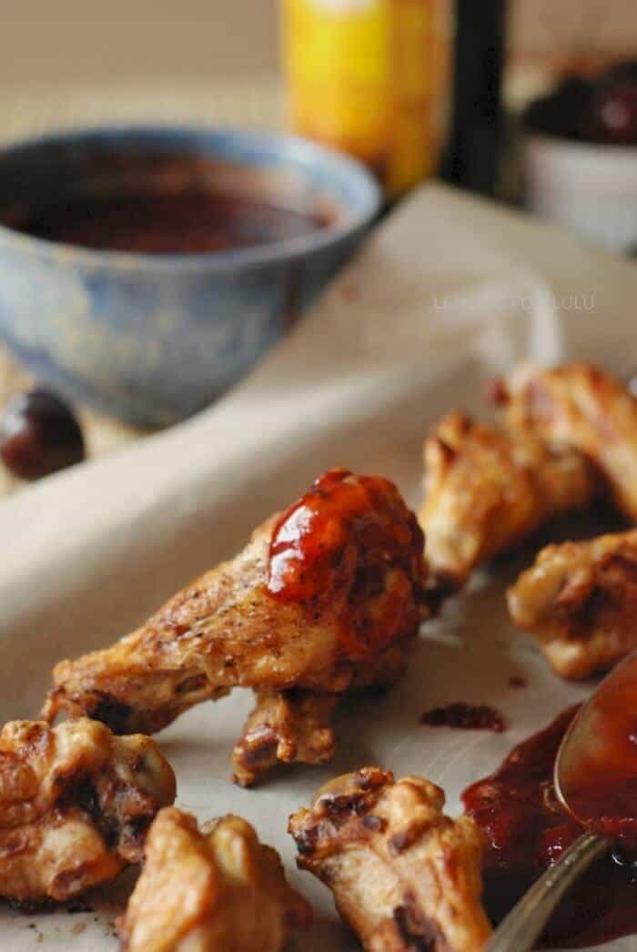 Cherry Kahlúa BBQ Sauce with Chicken Drumettes