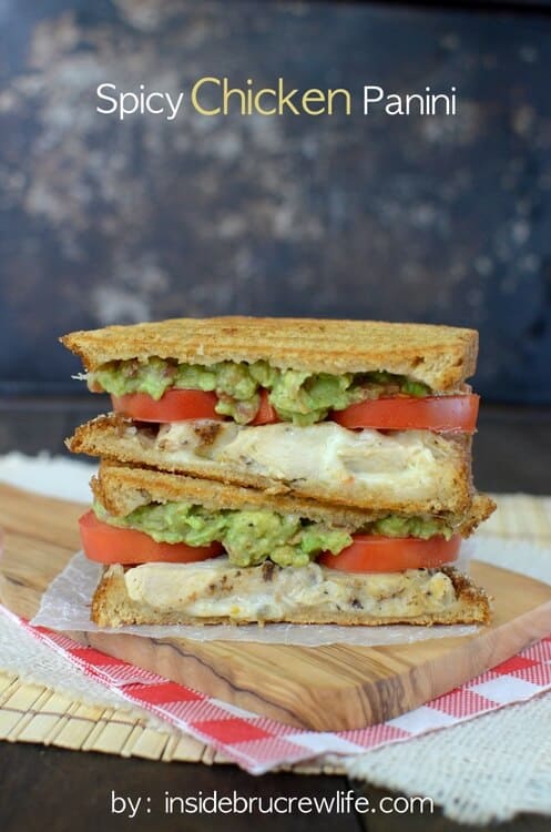 Spicy Chicken Panini via Inside BruCrew Life on Meal Plans Made Simple