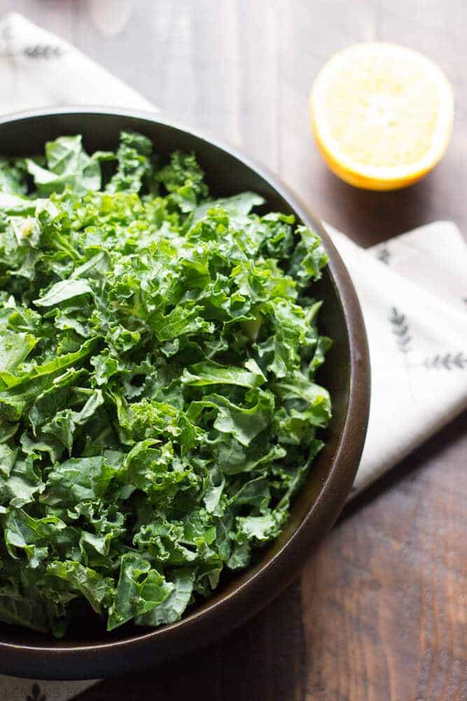 Wilted Kale Salad with Citrus Vinaigrette
