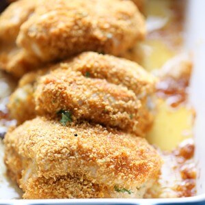 This chicken kiev is coated in a perfectly seasoned coating then wrapped around herbed butter spread and baked up to absolute perfection! lemonsforlulu.com #ButterImprovement