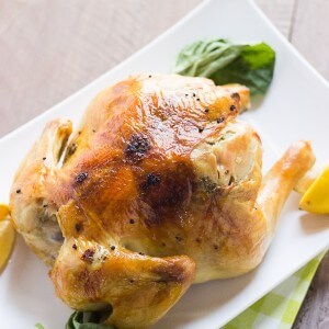 An easy roasted chicken recipe for any cook and for any night of the week! The best part is with roasted chicken you can cook once, eat twice! lemonsforlulu.com