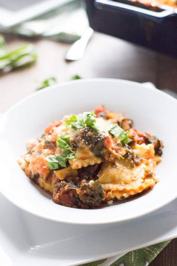 Spinach Ravioli Lasagna Casserole