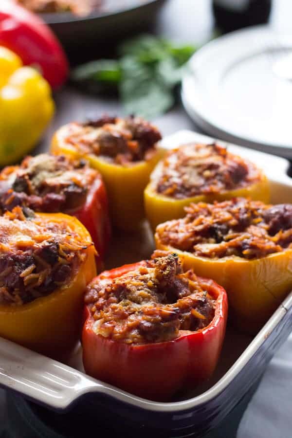 Italian Style Stuffed Peppers {Lemons for Lulu}