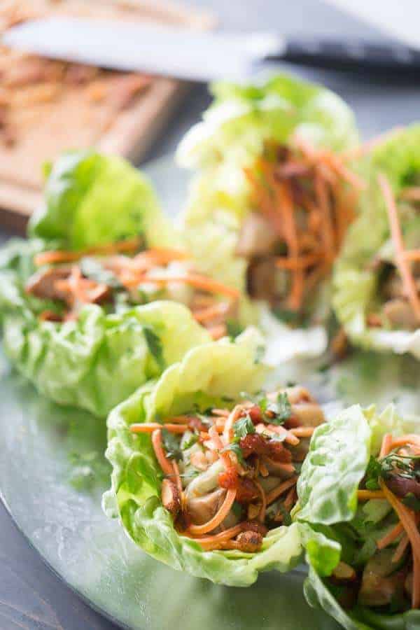 Chicken Lettuce Wraps {Lemons for Lulu}