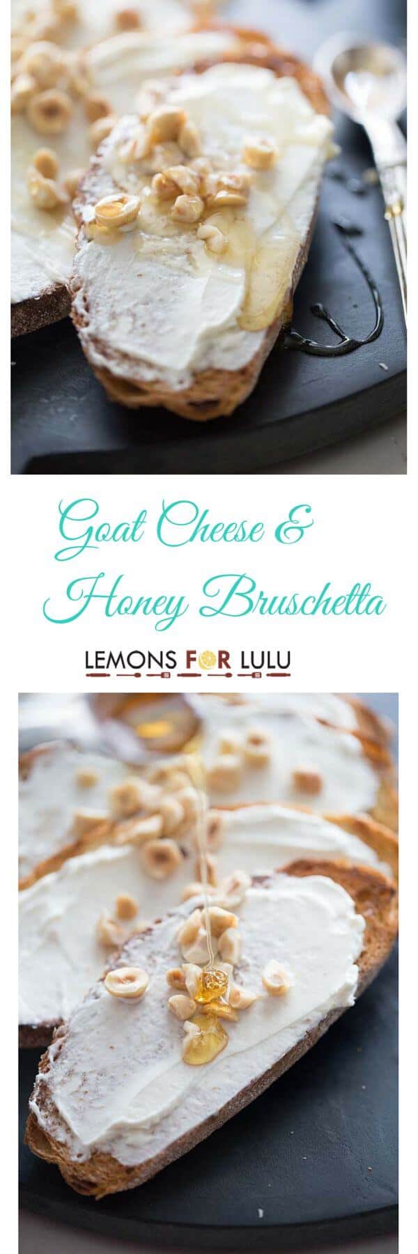 Goat Cheese Appetizer Goat Cheese & Honey Bruschetta Lemons for Lulu