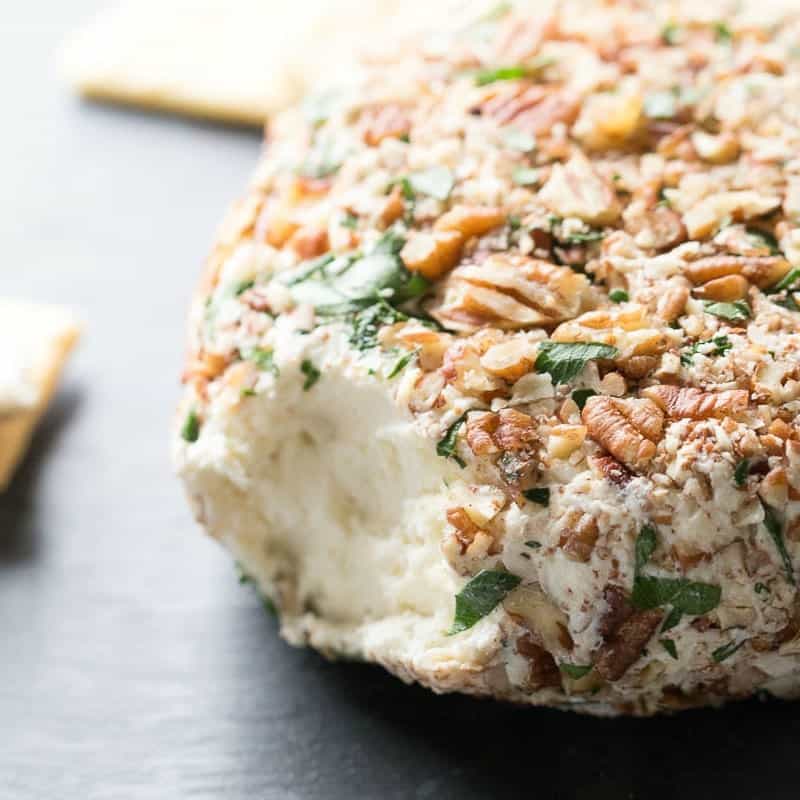 Roasted Garlic Asiago Cheese Ball