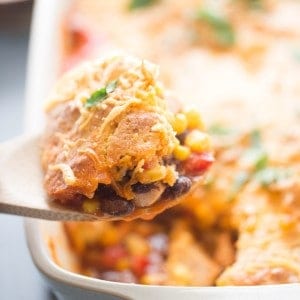 A simple cornbread taco bake that is sure to be a weekly favorite! lemonsforlulu.com