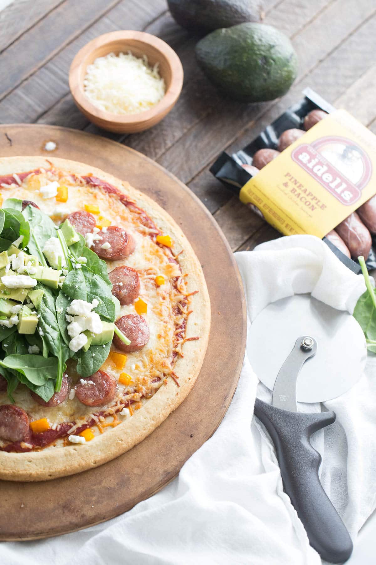 Pineapple Bacon Sausage Pizza