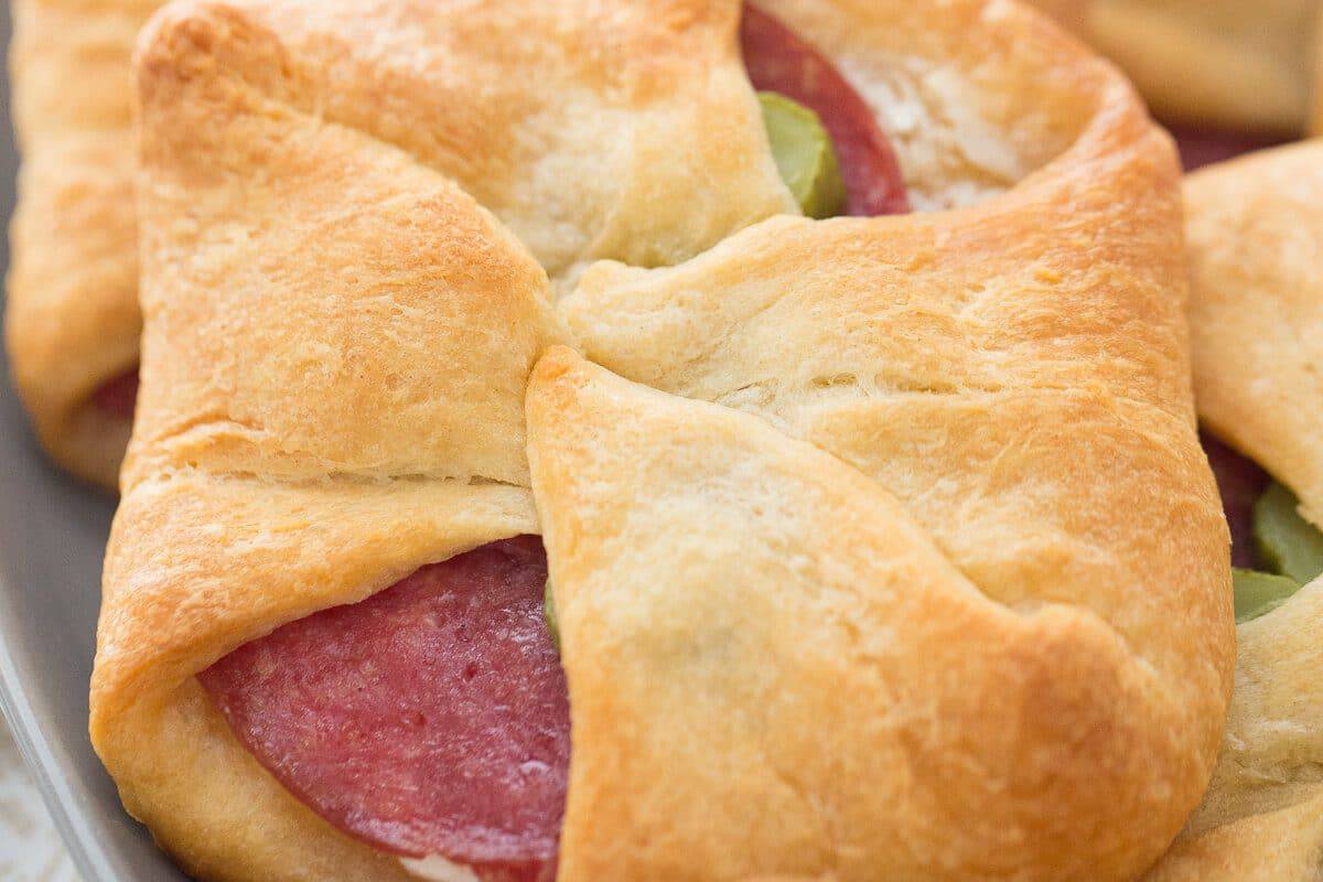 Salami Cream Cheese Bundles