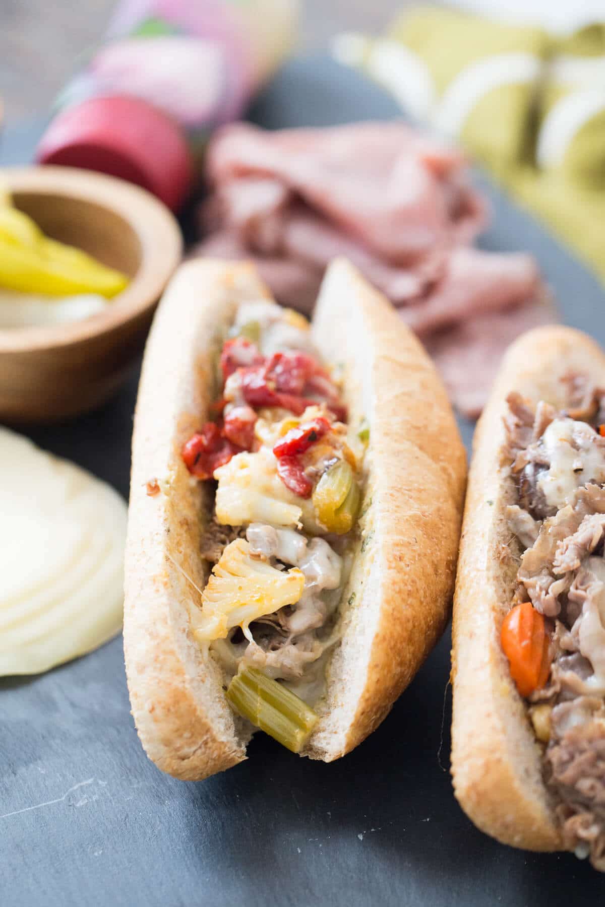 Italian Cheesesteak Sandwich