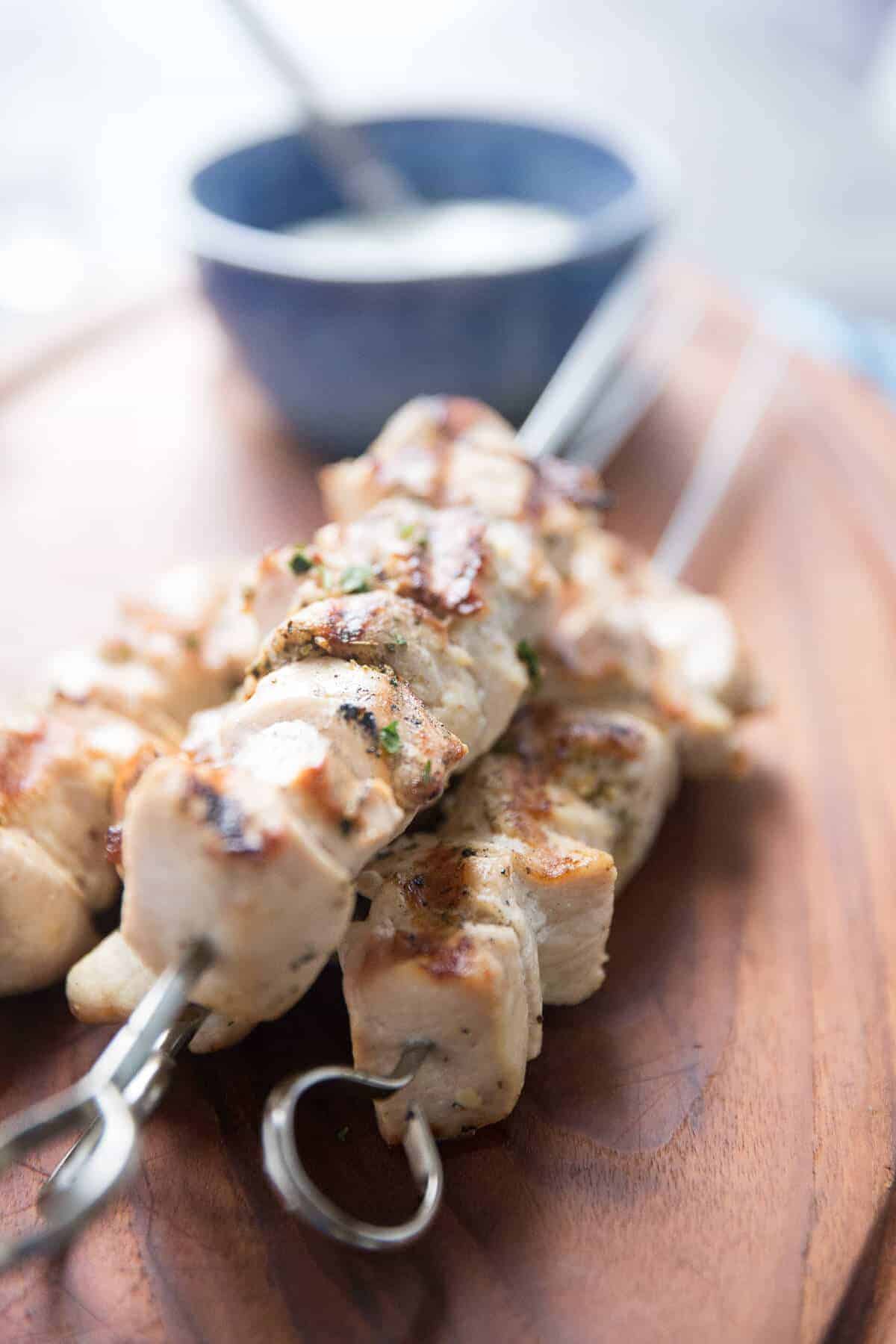 Authentic Greek Chicken Souvlaki Recipe - Lemons for Lulu