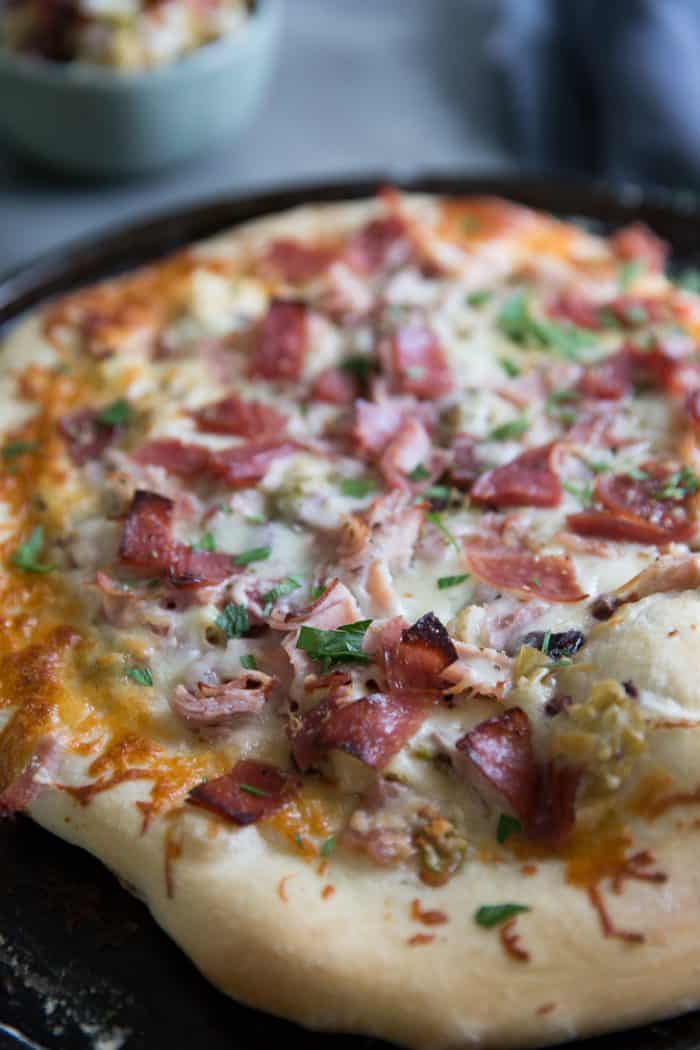 muffaletta sandwich pizza