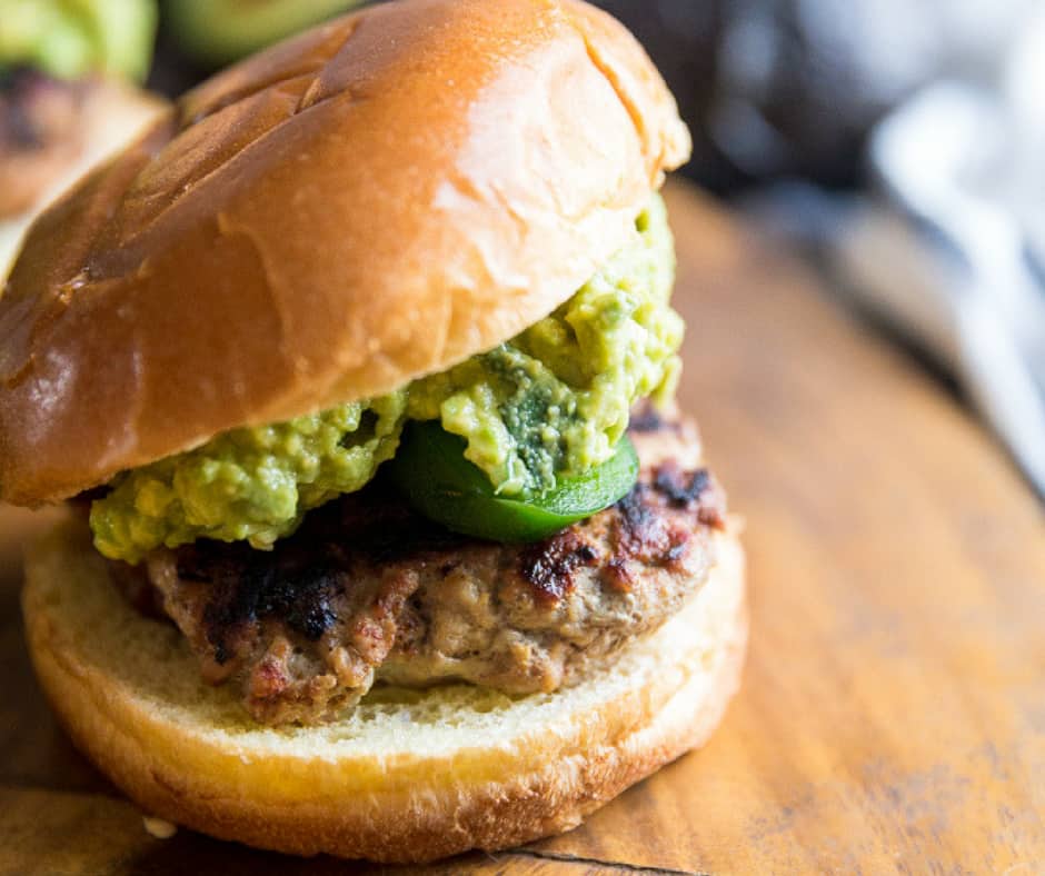Taco Turkey Burgers with Guacamole Lemons for Lulu