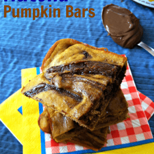 Nutella Pumpkin Bars