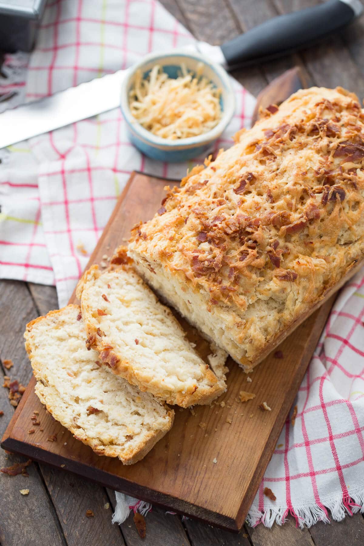 Bacon Cheddar Beer Bread Lemons for Lulu