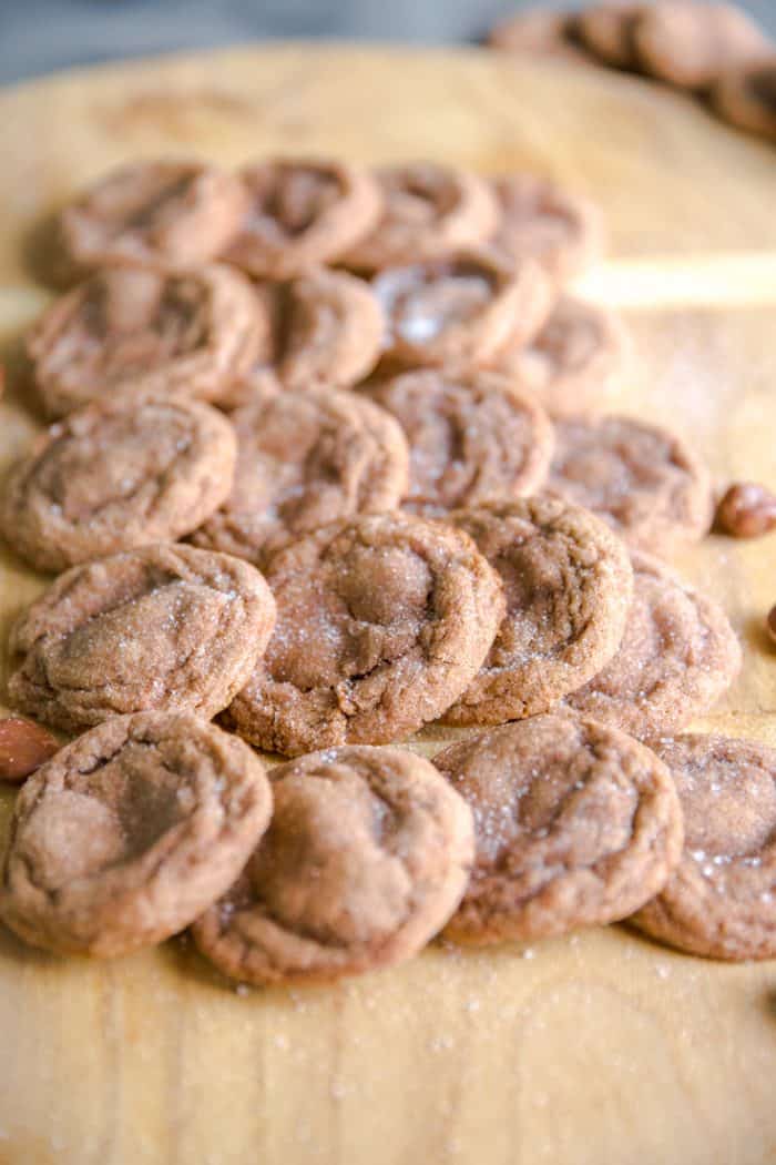 milk dud nutella cookies