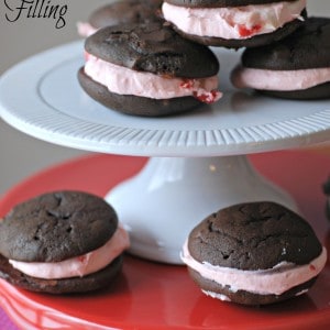 Chocolate Whoopie Pies with Cherry Filling