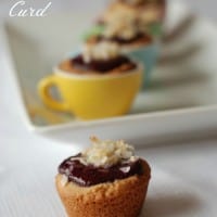 Almond Tassies wtih Mixed Berry Curd