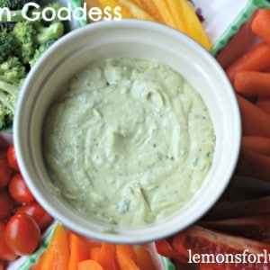 Easy light dip made with avocados and Greek yogurt! www.lemonsforlulu.com