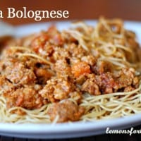 Pasta Bolognese | lemonsforlulu.com