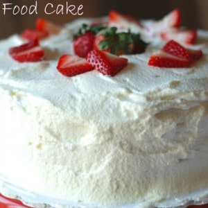 Strawberry Tiramisu Angel Food Cake