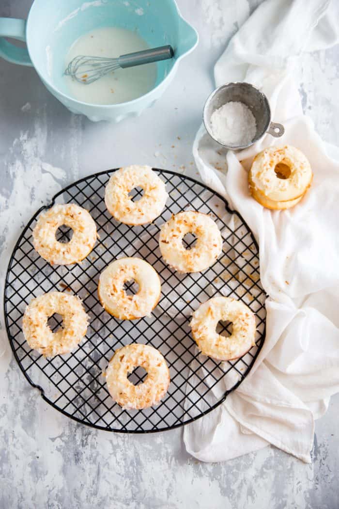toasted coconut baked donut recipe